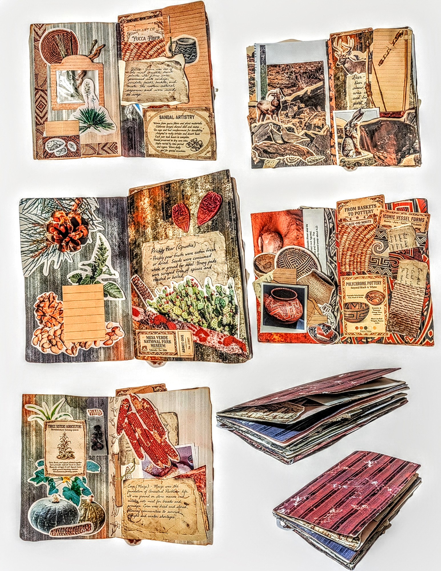 A child opening a fold-out exhibit in a finished WorldExpander journal